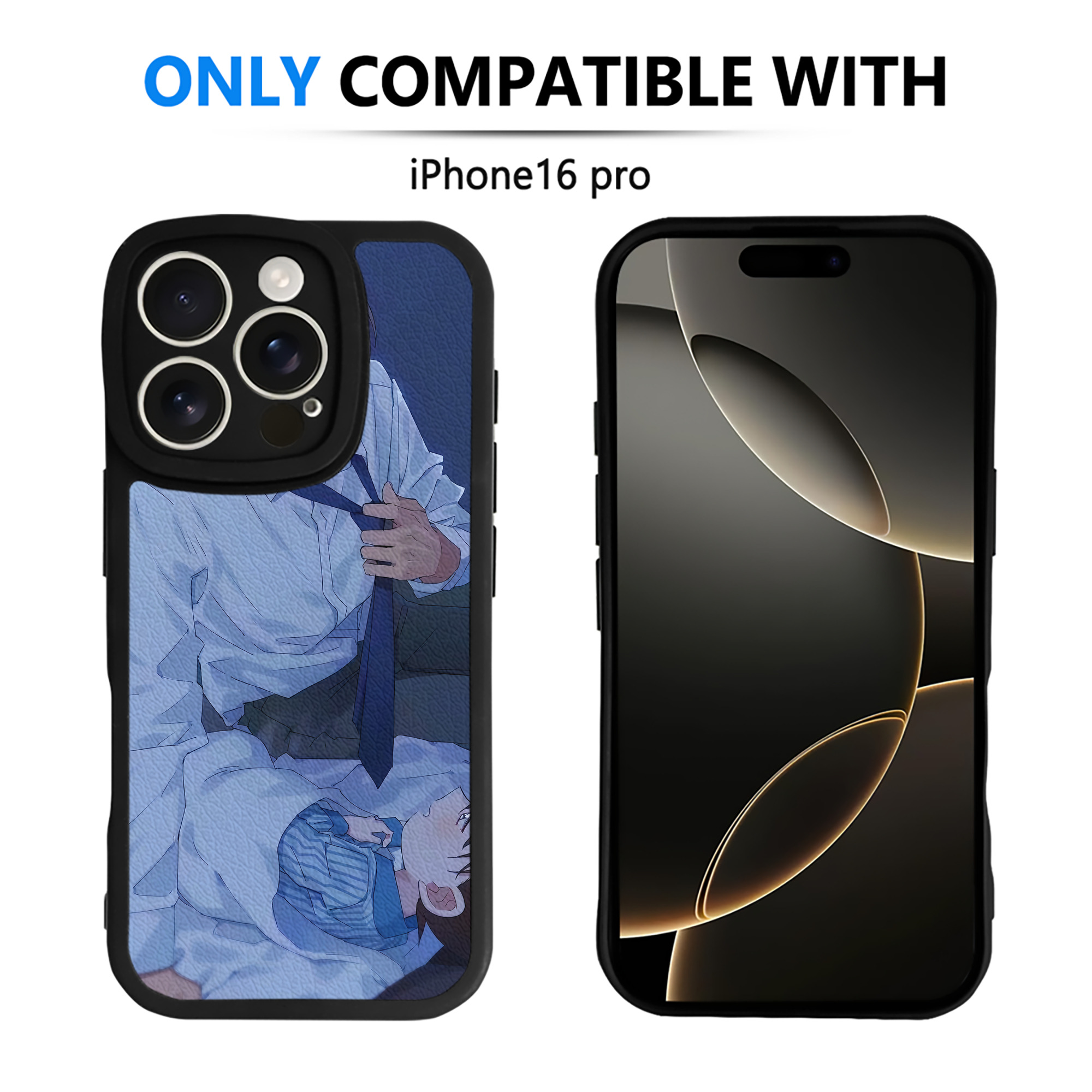 （画像用） 名探偵コナン Detective Conan 【iPhone 16シリーズ対応】シリコンスマホケース（レザー調） 材質：シリコン